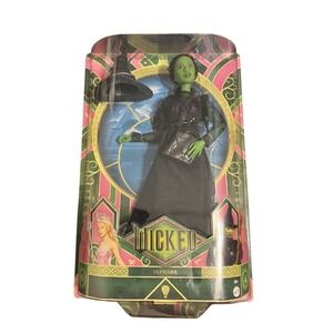 Wicked Elphaba Doll Mattel 2023 Universal Studios Wizard of Oz Green Witch